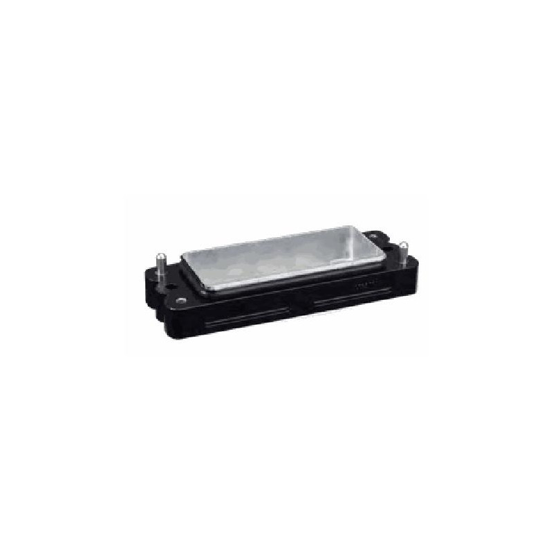 Embase encastrée 16B, Aluminium moulé sous pression, acier inoxydable, IP68/IP69K, Sortie basse